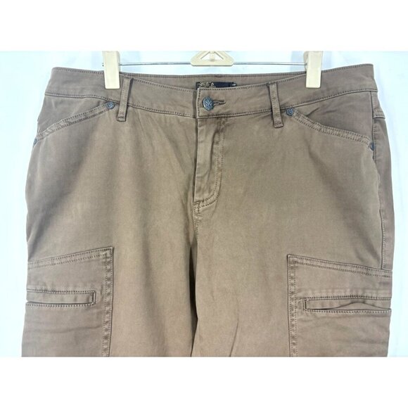 NWOT PrAna Camel Cargo Jeans Brown Tan 12 - Picture 3 of 6
